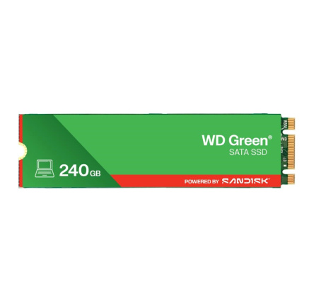 WD GREEN SSD 3D NAND WDS250G5G0A00CPT0C 250GB Powered by SanDisk, SATA/600, (R:500, W:400MB/s), 2.5"