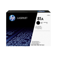 HP 81A Black LJ Toner Cart, CF281A (10,500 pages)
