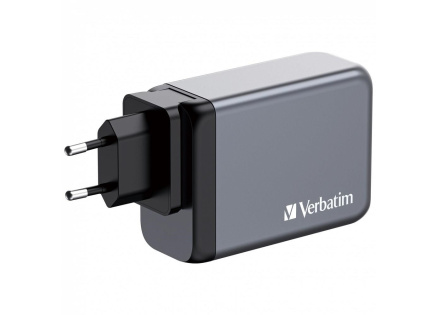 VERBATIM GaN Nabíječka do sítě GNC-100, 100W, 3x USB-C, 1x USB