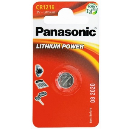 PANASONIC Lithiová baterie (knoflíková) CR-1216EL/1B  3V (Blistr 1ks)