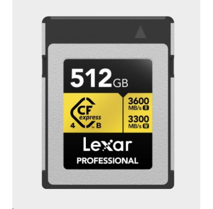 Lexar CFexpress 4.0 Pro Gold R3600/W3300 512GB