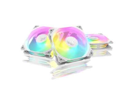 ASUS ventilátor TUF GAMING TR120 ARGB Reverse, 3x120mm, bílá