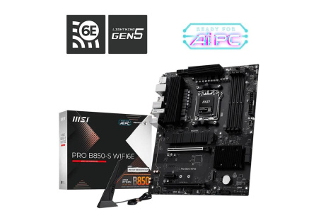 MSI MB Sc AM5 PRO B850-S WIFI6E, AMD B850, 4xDDR5, WiFi, 1xHDMI, 1xDP