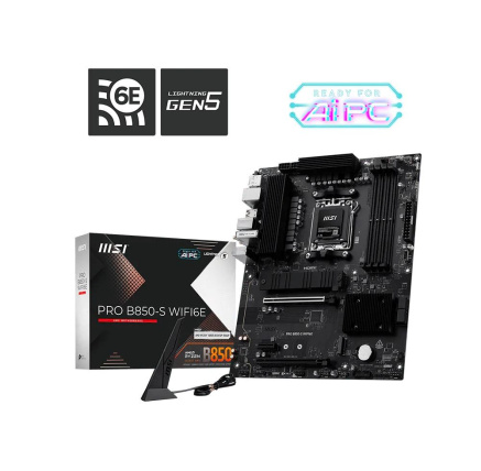 MSI MB Sc AM5 PRO B850-S WIFI6E, AMD B850, 4xDDR5, WiFi, 1xHDMI, 1xDP