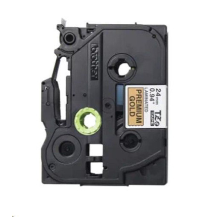 BROTHER TZe-PR851- kazeta TZ šířky 24mm, laminovaná TZe-PR851 PREMIUM GOLD / zlatá páska / černá písmo BROTHER TZe-PR851- kazeta TZ šířky 24mm, laminovaná TZe-PR851 PREMIUM GOLD / zlatá páska / černá písmo