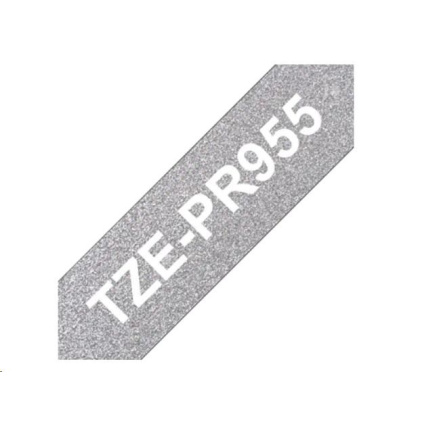 BROTHER TZe-PR955- kazeta TZ šířky 24mm, laminovaná TZe-PR955 PREMIUM SILVER / stříbrná páska / bílé písmo