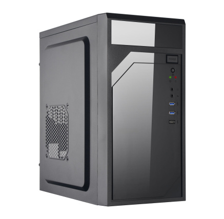 EUROCASE skříň ML M6-590B, Midi Tower, 2x USB 3.0, 2x audio, bez zdroje