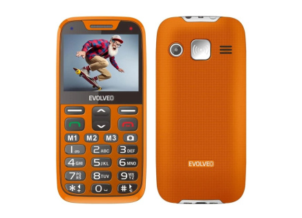 EVOLVEO EasyPhone XR, mobilní telefon pro seniory s nabíjecím stojánkem, oranžová EVOLVEO EasyPhone XR, mobilní telefon pro seniory s nabíjecím stojánkem, oranžová