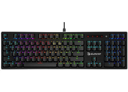 BAZAR - A4tech Bloody B820R mechanická RGB herní klávesnice, USB, CZ, RED SWITCH - Po opravě (Komplet)
