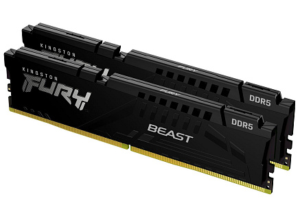 KINGSTON DIMM DDR5 64GB (Kit of 2) 6400MT/s CL32 ECC FURY Beast EXPO Černá KINGSTON DIMM DDR5 64GB (Kit of 2) 6400MT/s CL32 ECC FURY Beast EXPO Černá