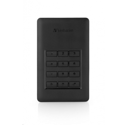 VERBATIM Externí HDD 2TB Incl.KEYPAD USB3.1 USB 3.0 GDPR VERBATIM Externí HDD 2TB Incl.KEYPAD USB3.1 USB 3.0 GDPR