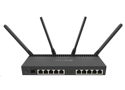 MikroTik RouterBOARDRB RB4011iGS+5HacQ2HnD-IN, quad-core 1.4GHz CPU,1GB RAM,10xLAN,1x SFP+, Wi-Fi 2.4+5GHz (2033Mbps),L5 MikroTik RouterBOARDRB RB4011iGS+5HacQ2HnD-IN, quad-core 1.4GHz CPU,1GB RAM,10xLAN,1x SFP+, Wi-Fi 2.4+5GHz (2033Mbps),L5