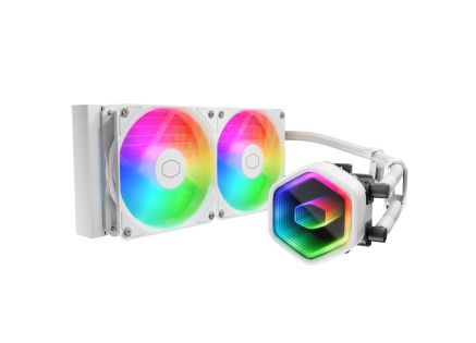 Cooler Master vodní chladič MasterLiquid 240 Core II, 2x240mm, LGA1851, AM5, bílá