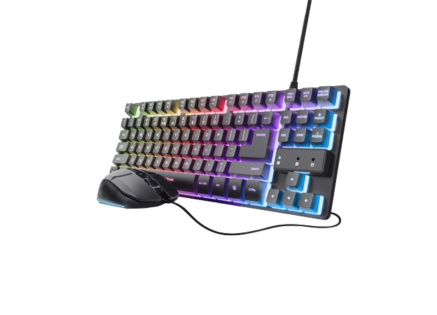 TRUST Sada klávesnice + myš GXT 798 2v1 Gaming set, černá