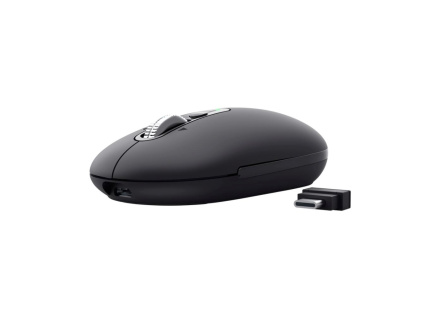 TRUST Myš Seron Hyperscroll Slim, Bezdrátová, černá