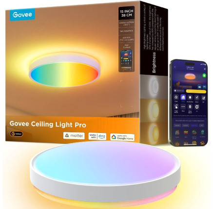 Govee RGBICWW Smart kulaté stropní světlo 4300lm 38cm Matter
