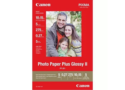 Canon fotopapír PP-201 10x15cm fotopapír lesklý, 5ks, 275g