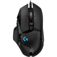 Logitech Herní myš G502 Hero, USB, Drátová USB, 16000 DPI, černá