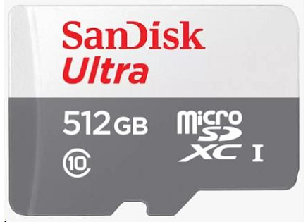 Sandisk MicroSDXC karta 512GB Ultra (100MB/s, Class 10 UHS-I, Android)