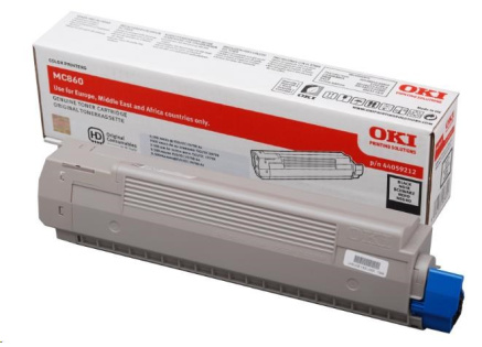 OKI Černá toner do MC860br>  Kapacita: 9 500 str. při 5% krytí.
