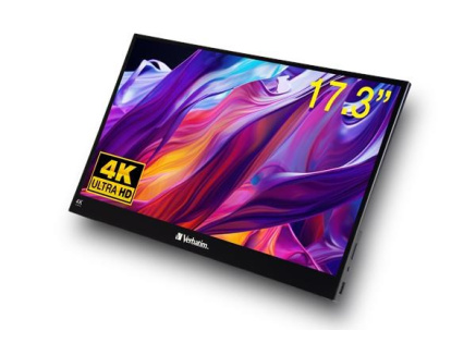 Verbatim PM-17-4K Přenosný dotykový monitor 17,3", 4K Ultra HD, Metal Housing Verbatim PM-17-4K Přenosný dotykový monitor 17,3", 4K Ultra HD, Metal Housing