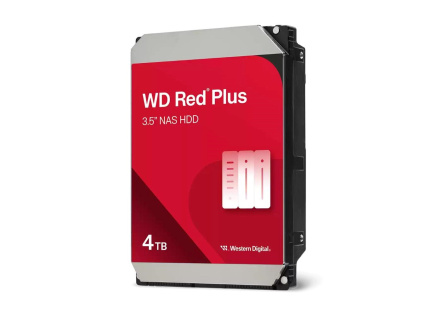 WD RED PLUS NAS WD40EFZZ 4TB, SATA III 3.5", 128MB 5400RPM, 180MB/s, CMR