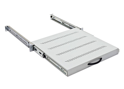 TRITON Police výsuvná 19", 1U/550mm plnovýsuv, nosnost 45kg, šedá