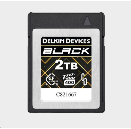 Delkin CFexpress 4.0 BLACK | Type B | R3700/W3220 (VPG400) 2TB Delkin CFexpress 4.0 BLACK | Type B | R3700/W3220 (VPG400) 2TB