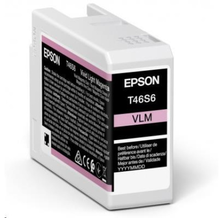 EPSON ink Singlepack Vivid Light Magenta T46S6 UltraChrome Pro 10 ink 25ml EPSON ink Singlepack Vivid Light Magenta T46S6 UltraChrome Pro 10 ink 25ml
