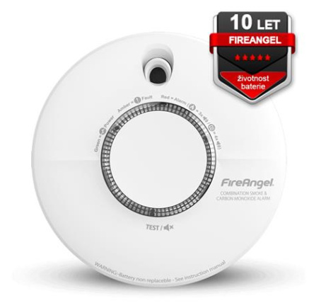 FireAngel Kombinovaný hlásič požáru a CO  SCB10-INT