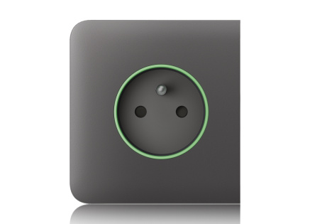 Ajax  SideCover (smart) - Boční kryt zásuvky, horizontální, šedá