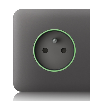 Ajax  SideCover (smart) - Boční kryt zásuvky, horizontální, šedá