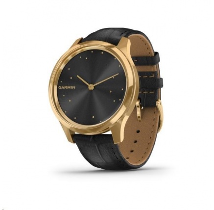 Garmin monitorovací náramek a hodinky vivomove3 Luxe, 24K Gold/BlackLeather Band Garmin monitorovací náramek a hodinky vivomove3 Luxe, 24K Gold/BlackLeather Band