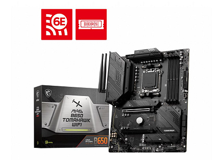 BAZAR - MSI MB Sc AM5 MAG B650 TOMAHAWK WIFI, AMD B650, 4xDDR5, 1xDP, 1xHDMI, WI-FI - Poškozený obal (Komplet)
