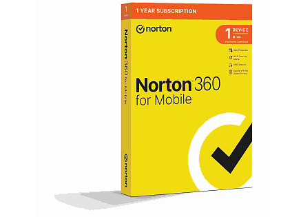 NORTON 360 MOBILE 1 uživatel pro 1 zařízení na 1 rok ESD