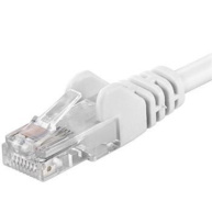 PremiumCord Patch kabel UTP RJ45-RJ45 CAT6 10m bílá