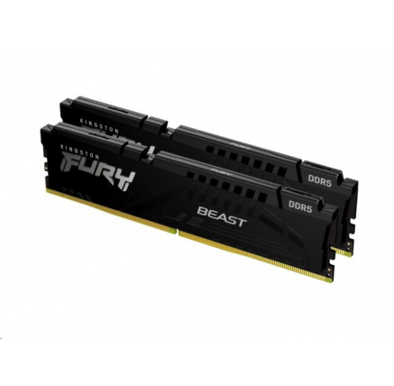 KINGSTON DIMM DDR5 32GB (Kit of 2) 5200MT/s CL40 FURY Beast Černá