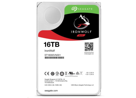 BAZAR - SEAGATE HDD IRONWOLF (NAS) 3,5" - 16TB, SATAIII, ST16000VN001, recertified product BAZAR - SEAGATE HDD IRONWOLF (NAS) 3,5" - 16TB, SATAIII, ST16000VN001, recertified product