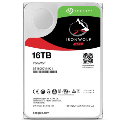 BAZAR - SEAGATE HDD IRONWOLF (NAS) 3,5" - 16TB, SATAIII, ST16000VN001, recertified product BAZAR - SEAGATE HDD IRONWOLF (NAS) 3,5" - 16TB, SATAIII, ST16000VN001, recertified product