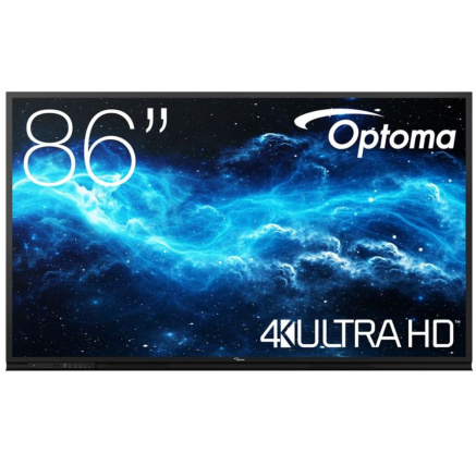 Optoma 3862RK IFPD 86" - interaktivní dotykový, 4K UHD, multidotyk 40prstu, Android 11, 4GB RAM/ 32G
