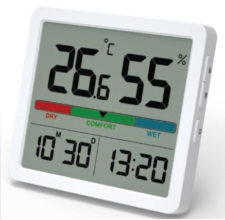 WG - Digitální teploměr s vlhkoměrem WG5, bílá