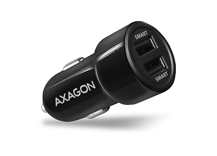 AXAGON PWC-5V5, SMART nabíječka do auta, 2x port 5V-2.4A + 2.4A, 24W