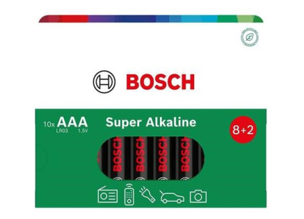 Bosch LR03SA10B/00 Super Alkaline (Blistr 10 ks)