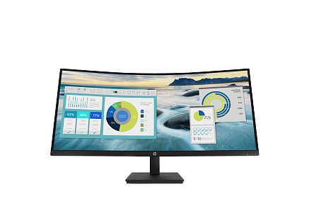 HP LCD P34hc 34" Wide VA (3440x1440, 5ms, 250nits, 3500:1,DP, HDMI, USB-C(DP, 65W out),USB 3.2 4x, 3w Repro