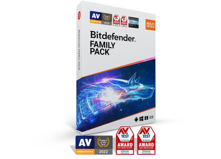 Bitdefender Family pack - 15 zařízení na 2 roky - elektronická licence do emailu