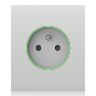 Ajax  CenterCover (smart) - Středový kryt zásuvky, horizontální, bílá