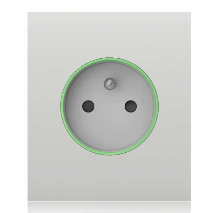 Ajax  CenterCover (smart) - Středový kryt zásuvky, horizontální, bílá