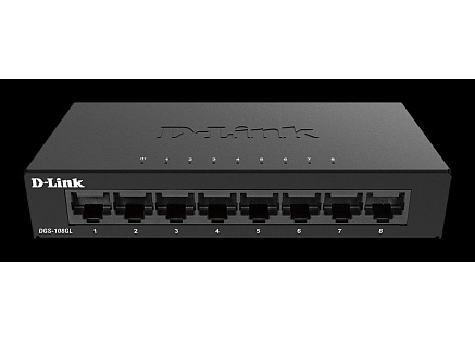 D-Link DGS-108GL 8-port Gigabit Metal Housing Desktop Switch