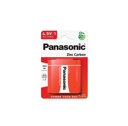 PANASONIC Zinkouhlíkové baterie Red Zinc 3R12RZ/1BP Plochá 4,5V (Blistr 1ks)