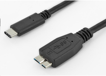 PremiumCord Kabel USB 3.1 konektor C/male - USB 3.0 konektor Micro-B/male, 0.6m
